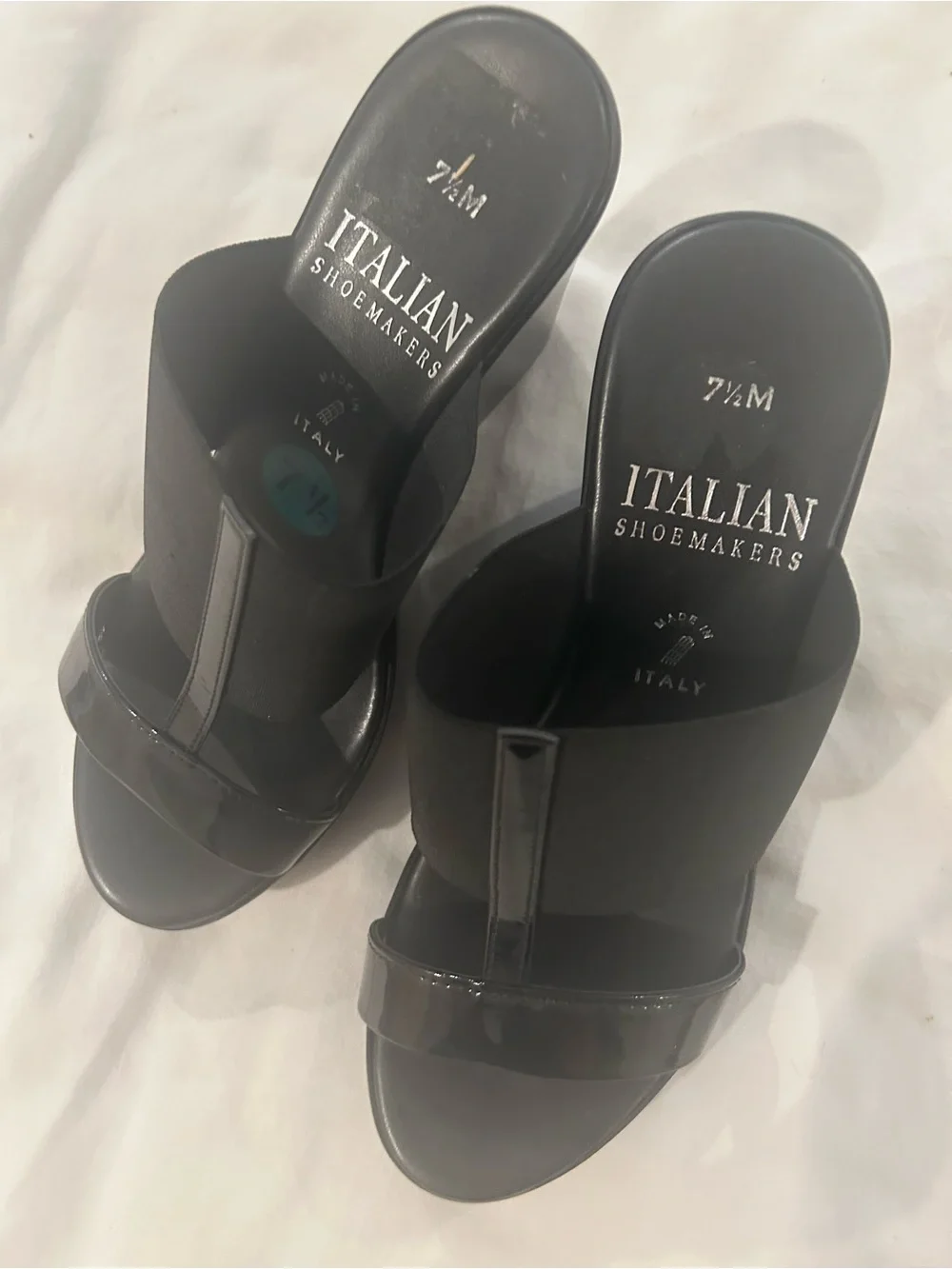 NEW Black Italian Platform Sandal